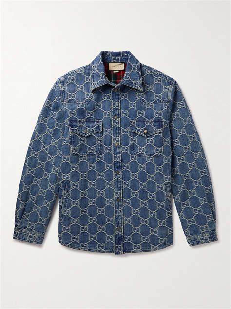 gucci jean shirt